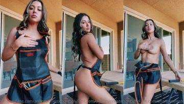 Arianny Celeste Nude in Carpenter Dress Teasing Video  on justmyfans.pics