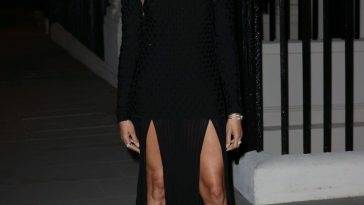 Alesha Dixon Looks Hot in Black as She Attends the British Vogue X Self-Portrait Party in London - Britain on justmyfans.pics