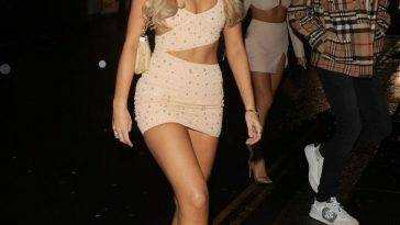 Amber Woods Flaunts Her Sexy Tits & Legs in London - fapfappy.com - city London