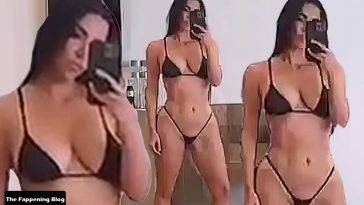 Kim Kardashian Shows Off Her Curves in a Micro Bikini (7 Pics + Video) - fapfappy.com