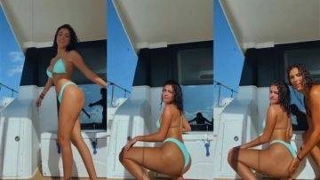 Malu Trevejo Topless Bikini Thong Twerking Video Leaked on justmyfans.pics