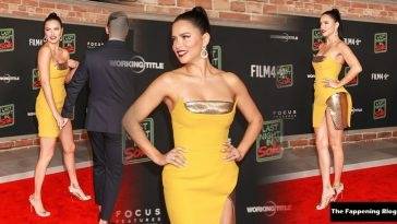 Adriana Lima Showcases Her Model Legs in Yellow and Gold Mini Dress (70 New Photos) on justmyfans.pics