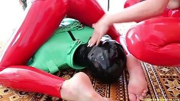 Evilwoman red latex facesitting and bare feet worsh onlyfans leaked video on justmyfans.pics