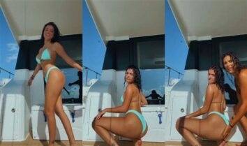 Malu Trevejo Topless Bikini Thong Twerking Video Leaked - hib6.com