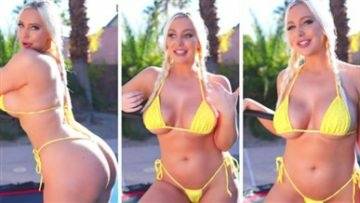 Tara Babcock Youtuber Yellow Bikini Video Leaked - lewdstars.com