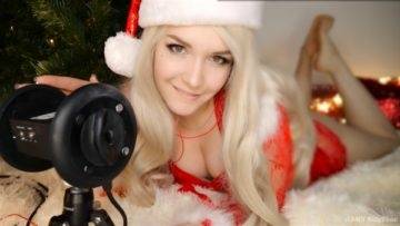 KittyKlaw ASMR Santa Girl Licking, Mouth Sounds, Triggers Patreon Video on justmyfans.pics