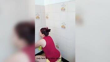 Carolina hairy video cleaning the wall sweaty xxx video on justmyfans.pics