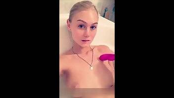 Nancy Ace pink dildo bathtub pleasure snapchat premium on justmyfans.pics