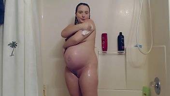 Lanna Amidala 35 weeks pregnant shower head cum xxx premium porn videos on justmyfans.pics
