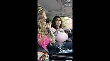Dakota James & Ana Lorde driving & boobs flashing snapchat premium porn videos on justmyfans.pics