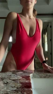 Christina Khalil Bathing Suit Strip Onlyfans Video Leaked - influencersgonewild.com