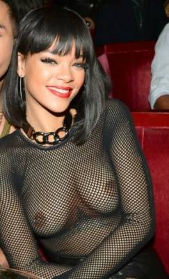 Rihanna Nude Sheer See Through Dress Nip Slip Photos  - Barbados on justmyfans.pics