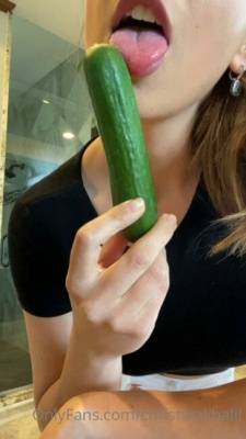 Christina Khalil Cucumber Blowjob Onlyfans Video  on justmyfans.pics