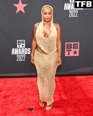 DreamDoll Shows Off Her Sexy Boobs & Booty at the 2022 BET Awards in LA on justmyfans.pics