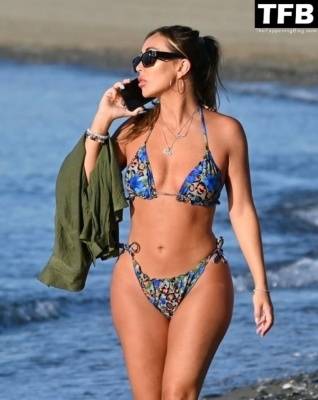 Lauryn Goodman Puts on a Sultry Display in a Bikini Out on Holiday in Marbella on justmyfans.pics