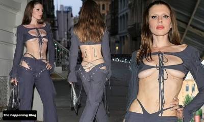 Julia Fox Shows Off Her Ass Crack and Underboob in NYC on justmyfans.pics