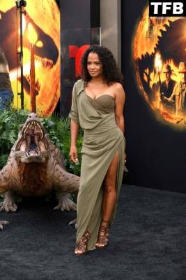 Christina Milian Displays Her Sexy Tits & Legs at the “Jurassic World: Dominion” Premiere in Hollywood on justmyfans.pics