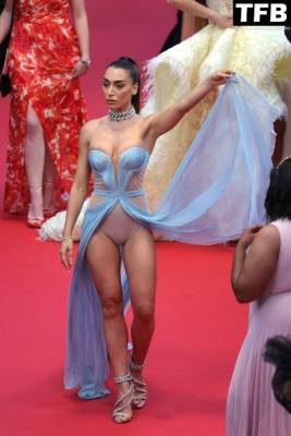 Elisa de Panicis Shows Off Her Sexy Tits & Legs at the 75th Annual Cannes Film Festival on justmyfans.pics
