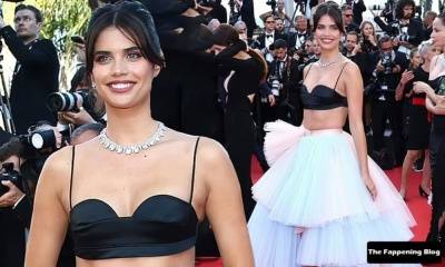 Sara Sampaio Displays Her Toned Figure at the 75th Annual Cannes Film Festival on justmyfans.pics