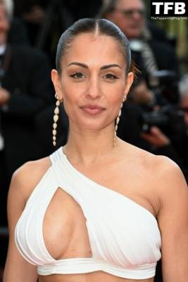Hiba Abouk Shows Off Her Sexy Tits at the 75th Annual Cannes Film Festival on justmyfans.pics