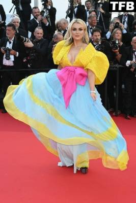 Tallia Storm Attends the Opening Ceremony Red Carpet for the 75th Annual Cannes Film Festival on justmyfans.pics
