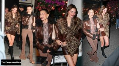 Kendall Jenner & Hailey Baldwin Bieber are Seen at Derek Blasberg 19s Birthday Party in New York - fapfappy.com - New York - city New York