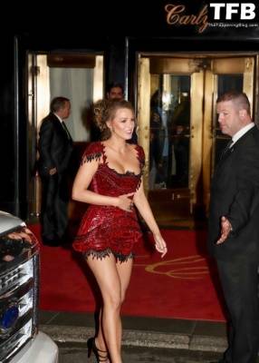 Leggy Blake Lively Exits a MET Gala After-Party in NYC on justmyfans.pics