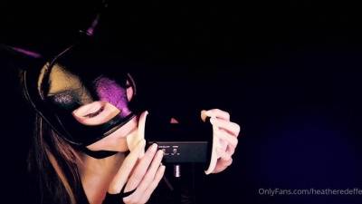 Heatheredeffect ASMR - 28 October 2020 - Cat Woman Ear Eating mini ear eating ASMR video on justmyfans.pics