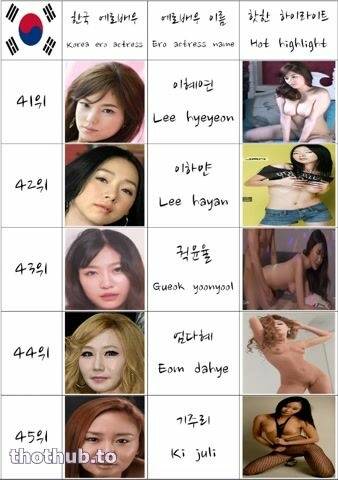 South Korean Woman Ero Actress Nude Model They Are Not A Pornstar AV Ranking Top 60 5 - leaknud.com - North Korea - South Korea