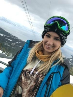 Clothed teens Kristen Scott & Sierra Nicole don ski masks while snowboarding on justmyfans.pics