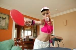 Young blonde Nicole Ray fucks a really old guy after losing ping pong game on justmyfans.pics