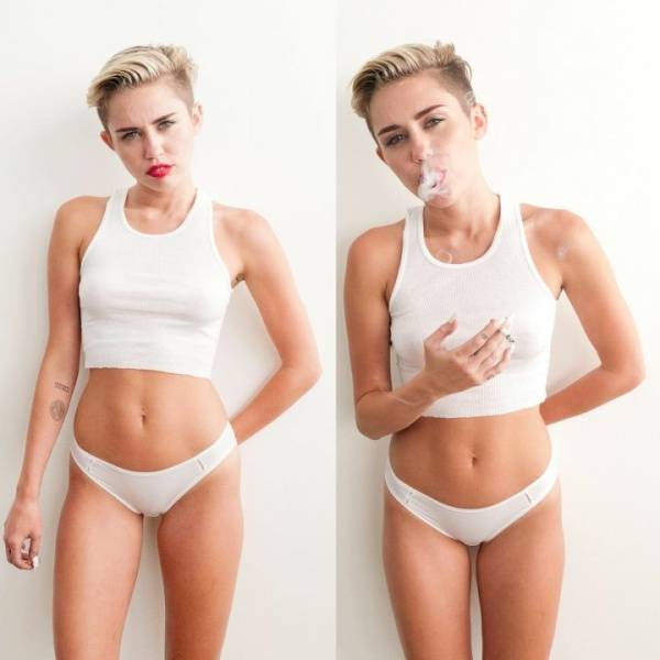 Miley Cyrus See-Through Panties BTS Photoshoot  - Usa on justmyfans.pics