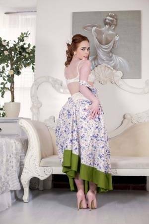 Solo model Ella Hughes releases her nice ass from vintage lingerie on justmyfans.pics