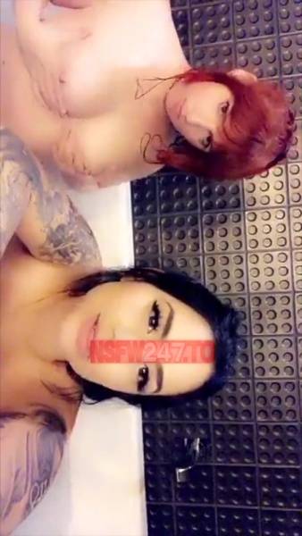 Amber Dawn with Cassie Curses bathtub show snapchat premium xxx porn videos on justmyfans.pics