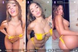 Lyna Perez Sexy Yellow Bikini Strip Tease Video  on justmyfans.pics