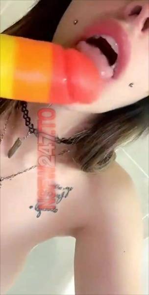 Princess Pineapple rainbow dildo blowjob & riding snapchat premium xxx porn videos on justmyfans.pics