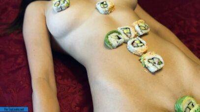 Christina Khalil Naked Body Sushi Onlyfans Set  nude on justmyfans.pics