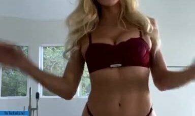 Hot Iza Leslie Nude Red Bikini Teasing  Video on justmyfans.pics