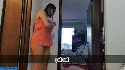 Trying not to get caught while fingering and squirting outside of mother’s room [GIF] on justmyfans.pics