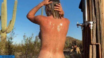 Sara Jean Underwood Outdoor Shower Onlyfans Video  nude on justmyfans.pics