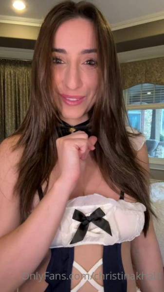 Christina Khalil Sexy Bodysuit Fan Gift Onlyfans Video Leaked on justmyfans.pics
