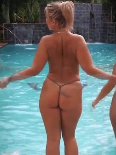 Paige VanZant Naked By The Pool Topless Onlyfans Video on justmyfans.pics