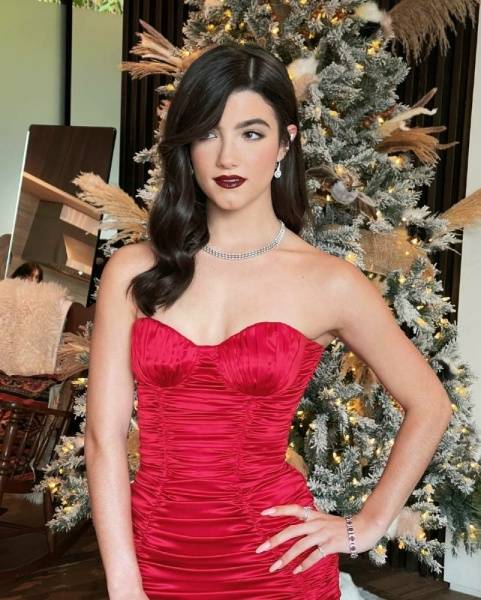 Charli D 19Amelio Sexy Xmas Dress Gown Set  - Usa on justmyfans.pics