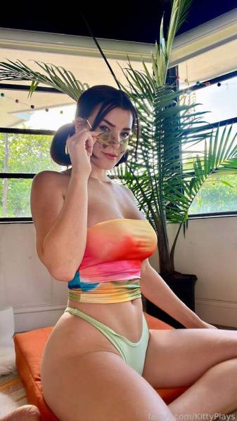 KittyPlays Sexy Colorful Top Thong Fansly Set Leaked on justmyfans.pics