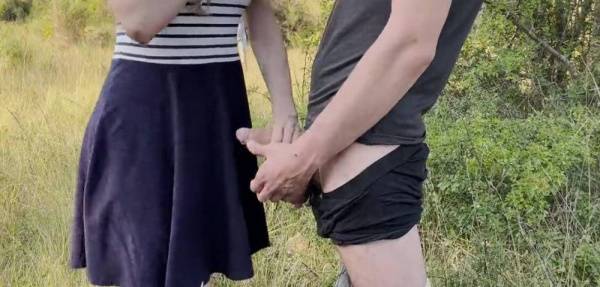 Public dick flash in front of the couple of hikers. She helped me cum while he was on the phone on justmyfans.pics