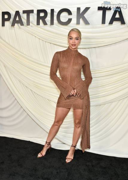 Jasmine Sanders Shows Off Her Sexy Legs at Patrick Ta’s Makeup Launch in Hollywood (17 Photos) on justmyfans.pics