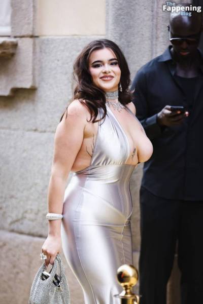 Barbie Ferreira Displays Her Sexy Boobs in Milan (5 Photos) on justmyfans.pics