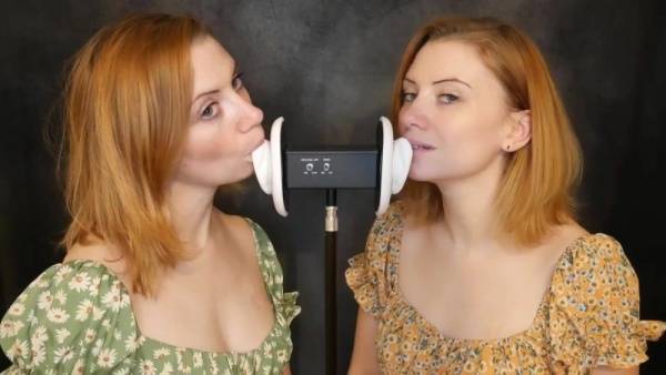 Jodie Marie ASMR Twin Ear Licking Patreon Video  on justmyfans.pics