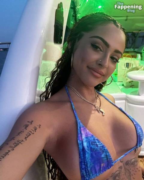 Malu Trevejo Displays Her Sexy Boobs in a Bikini (8 Photos) on justmyfans.pics